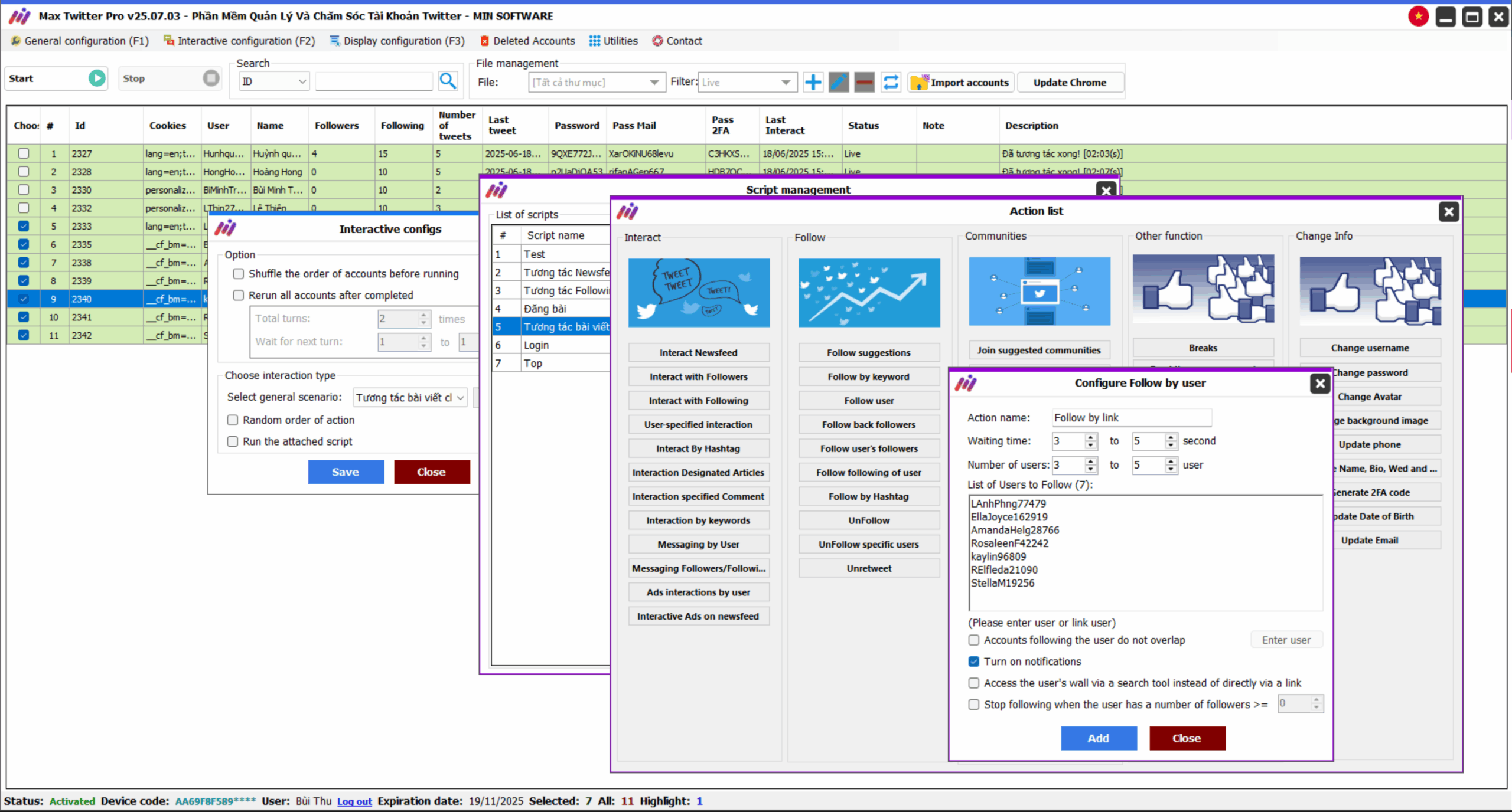 Max Twitter Software